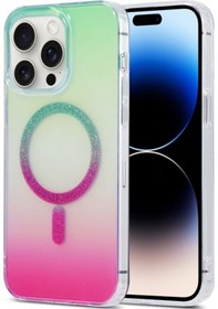 Resim Cbtx İphone Uyumlu 14 Pro Magic Diamond Blu-ray Magsafe Telefon Kılıfı 