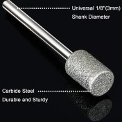 Resim Guangdong Spirit Taş Oyma Seti, Taş Kayalar Için 24 Adet Elmas Çapak Uçları Cam Seramik Dremel Döner Aletler (4mm 5mm 6mm 8mm 10MM 12MM) (Yurt Dışından) 