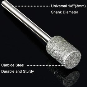 Resim Guangdong Spirit Taş Oyma Seti, Taş Kayalar Için 24 Adet Elmas Çapak Uçları Cam Seramik Dremel Döner Aletler (4mm 5mm 6mm 8mm 10MM 12MM) (Yurt Dışından) 