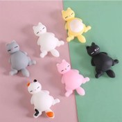 Resim Çeşitli Renklerde 6 Adet Sevimli Peluş Kedi Sıkma Oyuncakları - Çocukların Doğum Günü Partileri, Düğün Hediyeleri, Noel Hediyeleri & Piñata Dolguları için İdeal, Kedi Oyuncakları 