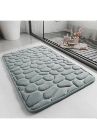 Resim Ttt Memory Kaydırmaz Banyo Paspası Gri çok renkli 