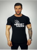 Resim BLACK Erkek Siyah Beast Mode Fitness T-shirt 