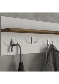 Resim Dekorister Lores Portmanto Beyaz-Ceviz 