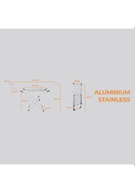 Resim Alya Homes Ahdry1451 Wing Alüminyum Çamaşır Kurutmalık 