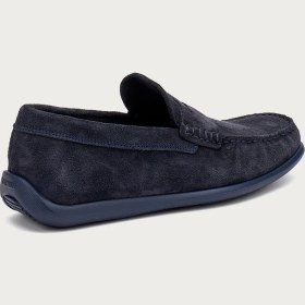 Resim Erkek Oxford / Klasik 14B2 Frau Castoro Leather Blu 