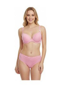 Resim Bonbon Kadın Desteksiz Pembe Rengi Sütyen Külot 2'li Takım Bb2248 Pembe 