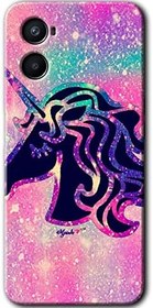 Resim MRCİLETİSİM (mrc2657) Unicorn Kristal Kılıf Baskılı Kapak Tam Kaplayan Mat Seramik Oppo Reno 3 ile uyumlu 