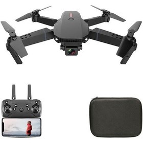 Resim Folinda E88 Çift Kanatlı Drone, 720p Kamerayla, İz Uçuşu, 3d Çevirme, Elle Fotoğraf Çekme, Çantalı Paket 