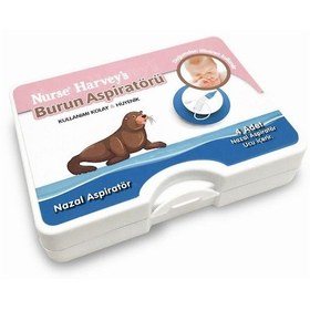 Resim Nurse Harvey's Burun Aspiratörü ve Yedek Uç 4'lü Beyaz 