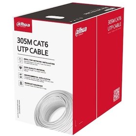 Resim Dahua PFM920I-6UN-C 305M UTP CAT6 CPR E Oksijensiz Bakır (% 99.97 Saflık) Cat6 Kablo 