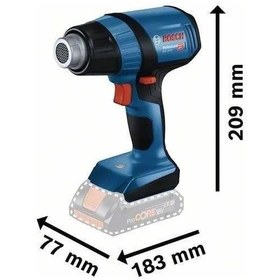 Resim Bosch GHG 18V-50 4 Amper Tek Akülü Sıcak Hava Tabancası Bez Çantalı 