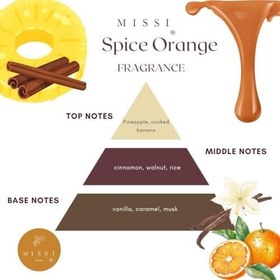Resim MİSSİ Yılbaşı 150 ml Seramik Geyik Taşlı Bambu Çubuklu Spice Orange Oda Kokusu 