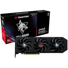 Resim POWERCOLOR Hellhound Radeon Rx9060xt 16g-l/oc 16gb Gddr6 128bit Gaming (OYUNCU) Ekran Kartı 