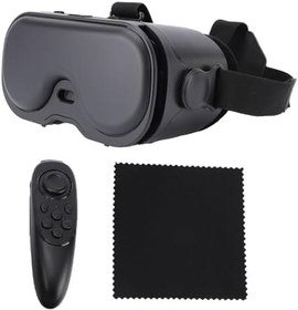 Resim Asixxsix Bluetooth Kumandalı Telefon Için VR Kulaklık, 120 FOV Ayarlanabilir Anti Mavi işıks 3D VR Gözlük Sanal Gerçeklik Kulaklığı, 3D VR Gözlük Kulaklıkları, Ergonomik Tasarım 