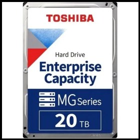 Resim Toshıba Enterprıse, MG10ACA20TE, 3.5", 20TB, 512MB 7200 Rpm, 7/24 Güvenlik, Data Center, Nas, Server, HDD 