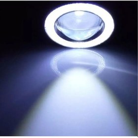 Resim Sis Mercekli Led Ampül Gündüz Farı Beyaz Angel Led 89 mm Çap 