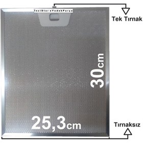Resim Beko Ankastre Davlumbaz Aspiratör ADV 6510 EI 60 CM Duvar Tipi Alüminyum Metal Tel Yağ Süzgeç Filtre 
