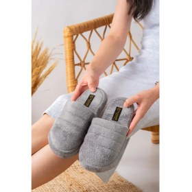 Resim Slipcat Sessiz Taban Kadın Terlik Kapalı Ev Terliği 