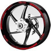 Resim Kırmızı-Rks-Yazılı-3-Parçalı-Reflektif -Kırmızı-Jant-Şeridi 