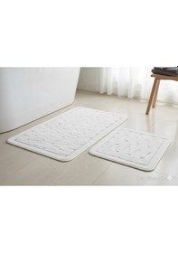 Resim Banyo Paspası 2'li Set Harmony Krem Çok Renkli 