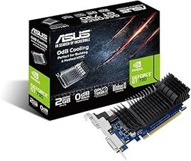 Resim ASUS GeForce GT 730 Silent 2 GB DDR5 1 x Native Dual 2GB DDR5 GT730-SL-2GD5-BRK 