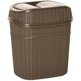 Resim PlastArt Kahverengi Banyo Çöp Kovası 8 Lt. 