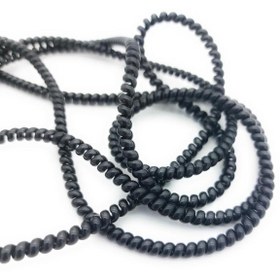 Resim SPELT Şarj Aleti Kablosu Kablo Kordon Koruyucu Spiral Sarma Kılıf Koruma Black Pearl 