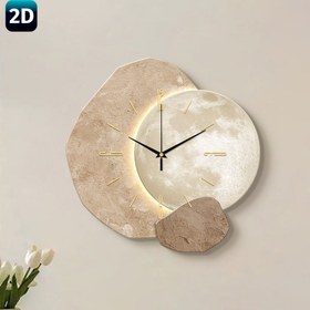 Resim 1 adet Sessiz Duvar Saati - Taş Koşu Modern Moda Tasarımı - Oturma Odası, Yatak Odası, Mutfak ve Ev Dekoru için İdeal, Duvar Saati Sanatı, Hediyeler ve Festivaller için Mükemmel, 2D Duvar Saati | Modern Duvar Saati | Ahşap Çerçeve Saati 