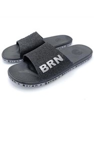 Resim Rubi Unisex Siyah Kaymaz Taban Terlik Deniz Plaj Havuz Banyo Yumuşak Silikon Terlik 