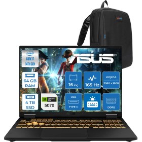 Resim Asus Tuf Gaming F16 FX608JPR 14. Nesil Intel I7-14650HX 64GB Ddr5 4tb SSD 8GB/RTX5070 115W 165Hz 16"wqxga 2.5k 400NITS IPS Freedos Gaming Bilg. WQT070F20+ZETTAÇANTA 