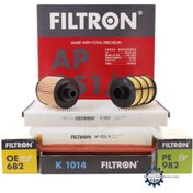 Resim Opel Astra H Filtron 1.3 Uyumlu Dizel Periyodik Bakım Filtre Seti 