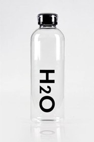 Resim Borosilikat Cam Matara 1 Litre Siyah H2o81001 