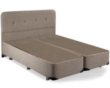 Resim Luna Baza ve Başlık Seti - 150x200 cm Çift Kişilik Kumaş Baza Seti 