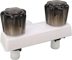 Resim Greensen RV Banyo Duş Bataryası, 2 Düğmeli Kontrol, 90 Derece Dönüş Ev Duş Bataryası, Eğlence Aracı Için RV Duş Vanası Yönlendirici, Seyahat Römorku (WHITE) 