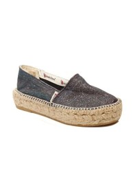 Resim Espadrilles Tommy Schm Simli Hasır Tabanlı Dolgu Topuklu Kadın Ayakkabı Renk 