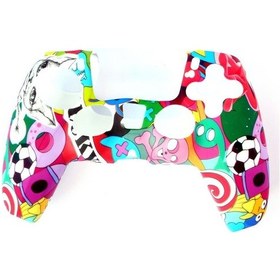 Resim Konsol İstasyonu PS5 Desenli Kol Koruyucu Silikon Kılıf 1P5 