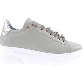 Resim Dgn Es864-23y Kadin Kalin Kristal Taşli Sneakers Ayakkabi ES864-2007-R1236 Mint Yeşili 