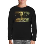 Resim Atatürk Siyah Çocuk Sweatshirt 