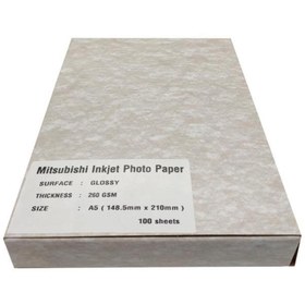 Resim Mitsubishi Fotoğraf Kağıdı 260 Gr A5 Inkjet Kağıt Parlak 