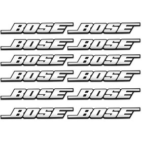 Resim C-10 Adet-10 Adet / Grup Oto Alüminyum 3d Metal Pin Bose Hi-fi Hoparlör Ses Stereo Etiketleme Süslemeleri Etiket Roze 