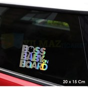 Resim Arabada Patron Bebek Var Hologram Oto Sticker Araba Yapıştırma 
