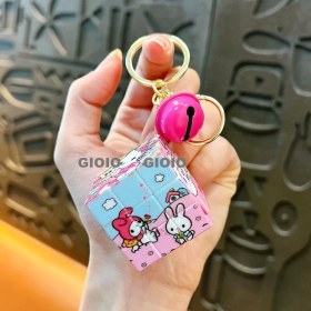 Resim Silver1 Yeni Sevimli Çizgi Film Işıklı Işık Kulomi Büyük Kulak Köpek Hediye Kutusu Anahtarlık Araba Okul Çantası Dıy Kolye Hediye (Yurt Dışından) 