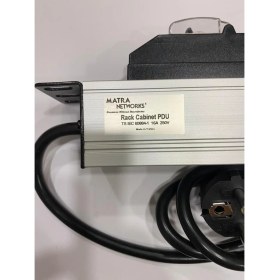 Resim Matra Networks PDU 6'lı Alüminyum Sigortalı Rack Kabinet Tipi Grup Priz 