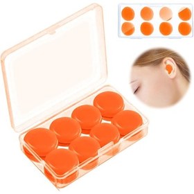 Resim Uyku İçin Silikon Kulak Tıkacı, Yetişkinler Ve Çocuklar İçin Kalıplanabilir Gürültü Azaltıcılı 6 Çift Set, Su Geçirmez, Seyahat İçin Hazır 