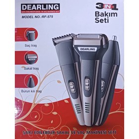 Resim BEYOĞLU AVM Dearling Rf-575 Saç Sakal Traş Makinesi Erkek Bakım Kiti 