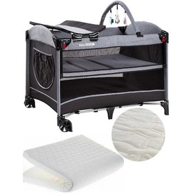 Resim Babydoor 2052 Madre Pro Oyun Parkı 70x110 Cm Bebek Beşik+yatak Hediyeli 