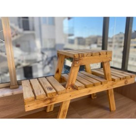 Resim Aksöz Tasarım Ahşap Dekoratif Saksılık 