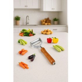 Resim Paslanmaz Çelik Çok Amaçlı Sebze Soyacak ve Julienne Doğrayıcı 