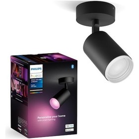 Resim Philips Hue Fugato Akıllı Led Spot Lamba 1x4.2w Siyah V2 Rgb - Ayarlanabilir Renk Sıcaklığı Ve Parlaklık 