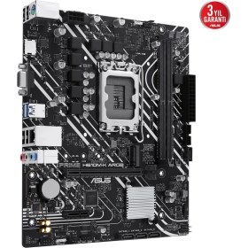 Resim Asus Prıme H610M-K Argb Intel H610 LGA1700 Ddr5 5600 HDMI VGA M2 Usb3.2 Aura Rgb Matx 96GB Kadar Ram 
